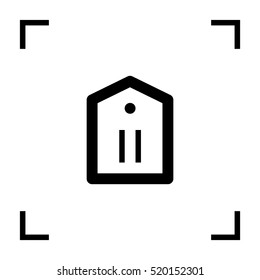 Tag isolated minimal single flat linear icon for application and info-graphic. Sale line vector icon for websites and mobile minimalistic flat design.