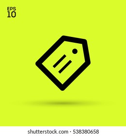 Tag isolated minimal single flat linear icon for application and info-graphic. Sale line vector icon for websites and mobile minimalistic flat design.