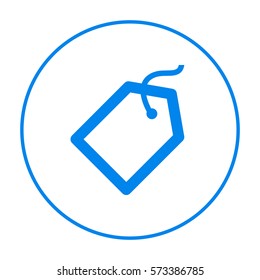 Tag isolated minimal single flat linear icon for application and info-graphic. Sale line vector icon for websites and mobile minimalistic flat design.
