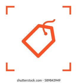Tag isolated minimal single flat linear icon for application and info-graphic. Sale line vector icon for websites and mobile minimalistic flat design.