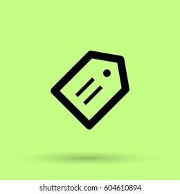 Tag isolated minimal single flat linear icon for application and info-graphic. Sale line vector icon for websites and mobile minimalistic flat design.