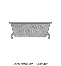 Tag, label, badge. icon. Vector. Shaded gray icon on white background. Isolated.