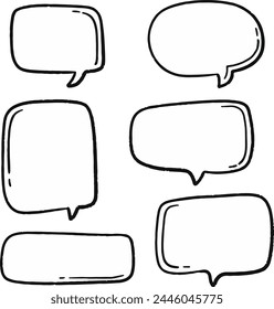 Tag label badge speech hand drawn