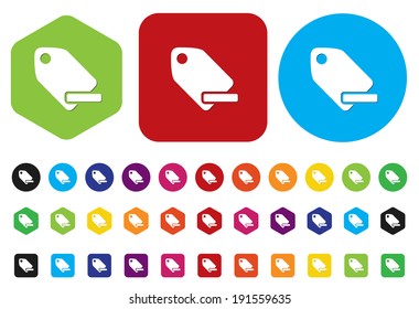 Tag label button