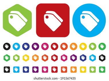 Tag label button