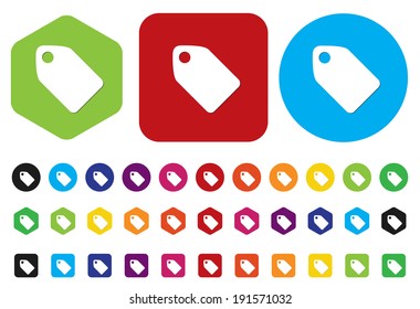 Tag label button