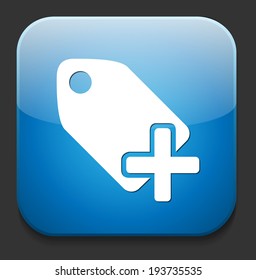 Tag label button