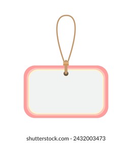 Tag label design isolated on white background.	
