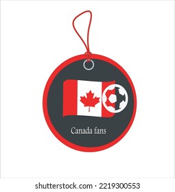 Tag Label Football Supporters, Canada Sport Fans