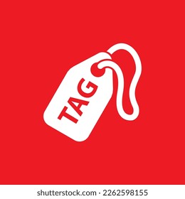 TAG label icon, common graphic resources, vector illustration.