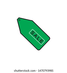 Tag label icon. Tag flat label illustration. vector icon. sale label icon