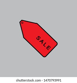 Tag label icon. Tag flat label illustration. vector icon. sale label icon