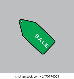 Tag label icon. Tag flat label illustration. vector icon. sale label icon
