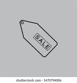 Tag label icon. Tag flat label illustration. vector icon. sale label icon