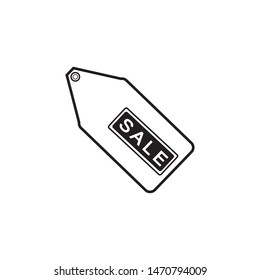 Tag label icon. Tag flat label illustration. vector icon. sale label icon
