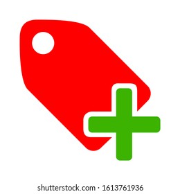 Icono de etiqueta de etiqueta. ilustración plana del icono vectorial de etiqueta de etiqueta para web