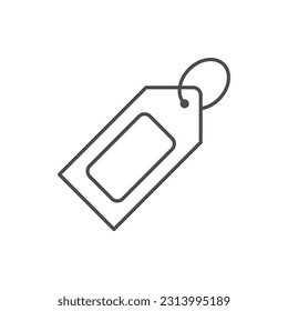 Icono de línea de etiqueta