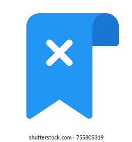 tag label remove on white background