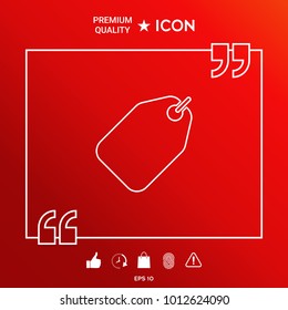 Tag line icon