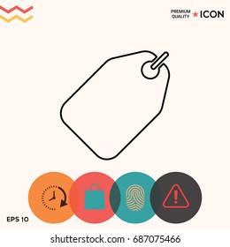 Tag line icon