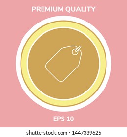 Tag line icon. Graphic elements for your design