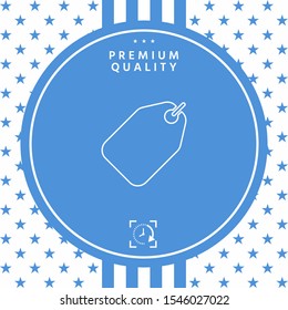 Tag line icon. Graphic elements for your design