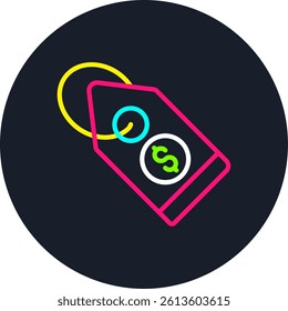 Tag Line Multi Colour Circle
