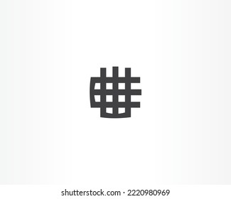 tag line square symbol vector design