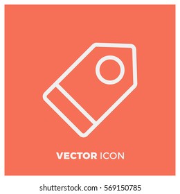 tag line vector icon