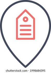 Tag, location, travel icon vector image. Can also be used for Maps and Location. Suitable for use on web apps, mobile apps and print media.