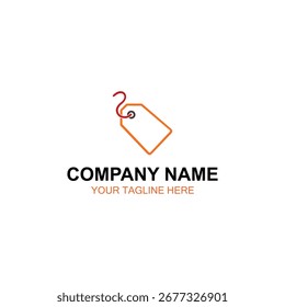 Diseño del logotipo de la etiqueta, logotipo del Vector, diseño del logotipo de la ilustración