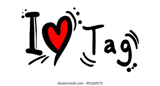 tag love message slogan