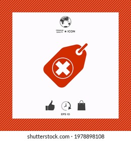 Tag with a medical cross, elements for your design