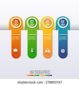 Tag  Modern digital template vector  banner infographics.