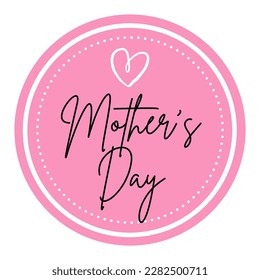 Tag Mother's day pink background