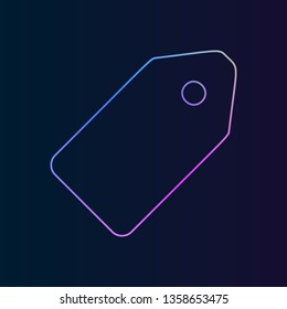 tag nolan icon. Simple thin line, outline vector of web, minimalistic icons for UI and UX, website or mobile application