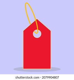 Tag. The tag on the product. The image is made in a flat style. Vector illustration. A series of business icons.