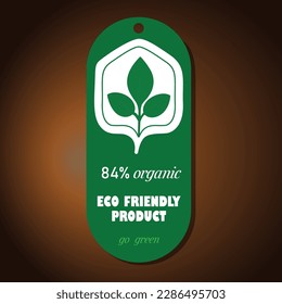 Tag for organic products
Natural product label. Organic ingredients. Organic, eco- and bio-symbol. Vector illustration.