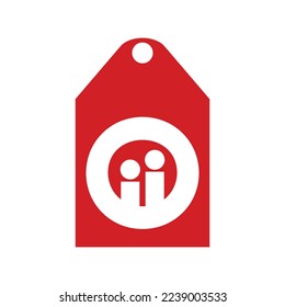 tag people logo icon template