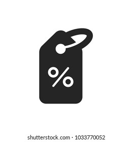 Tag with percent icon
