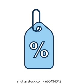 tag with percent symbol