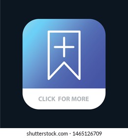 Tag, Plus, Interface, User Mobile App Button. Android and IOS Line Version. Vector Icon Template background