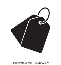tag price icon in trendy flat style