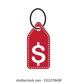 Tag price icon vector