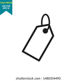 tag price icon vector logo template