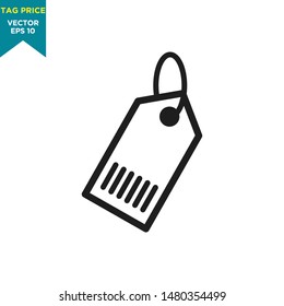tag price icon vector logo template