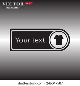 Tag, price tag, label, with icon  Tshirt, vector illustration, EPS 10