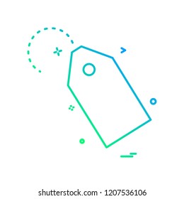 tag price label icon vector design