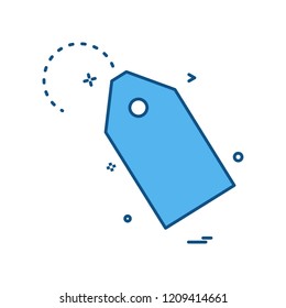 tag price label icon vector design