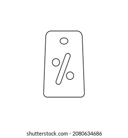 Tag price. Loyalty program, discount pink coupon,sales with an excellent offer. Special promotion, advertising of goods with a free interest. The price tag on the market. Vector illustration